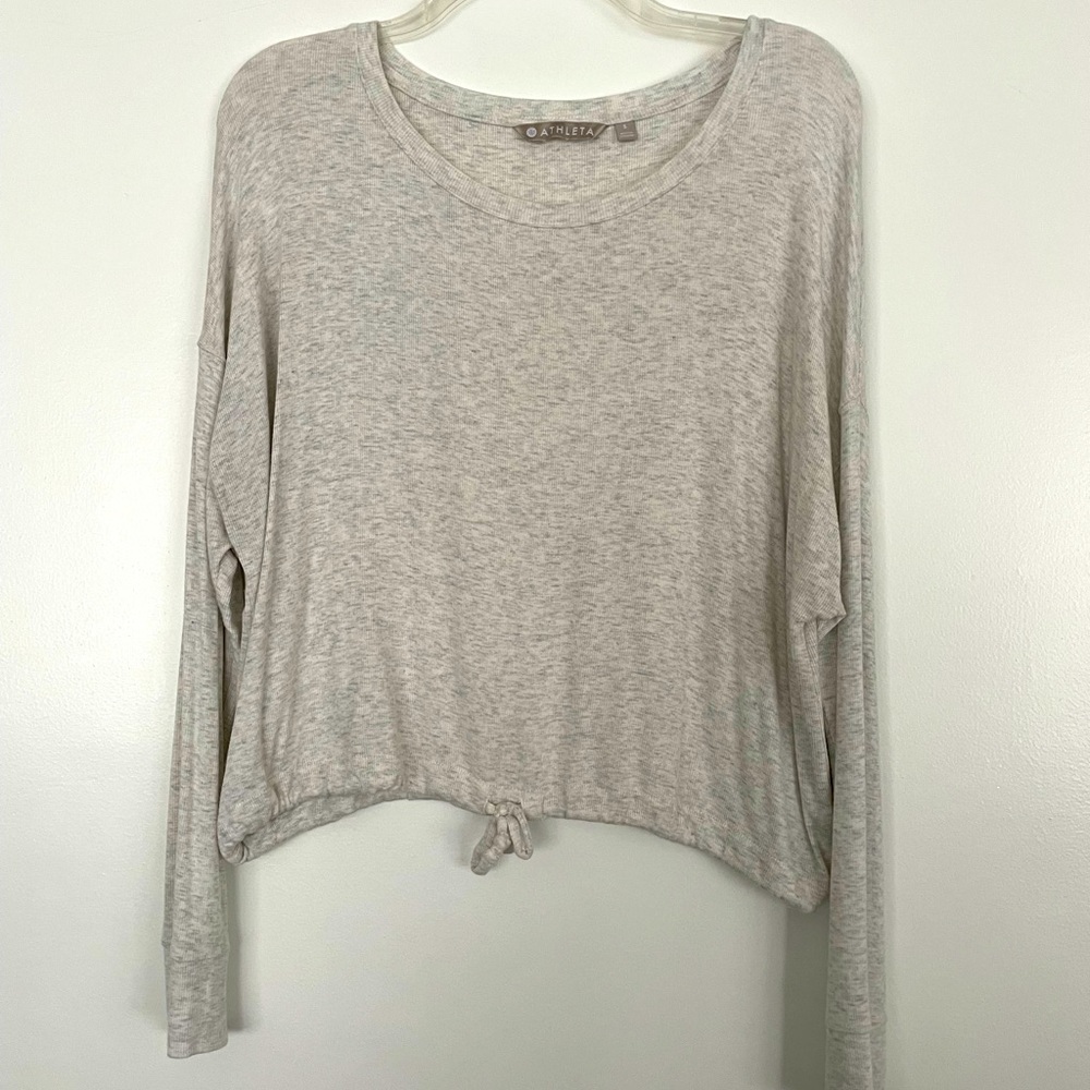 Athleta crop long sleeve top